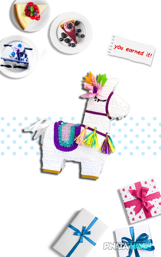 Beautiful llama pinata present for your daughters birthday party fun