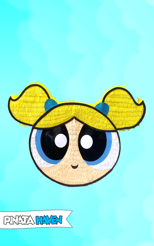 Blue power puff girl pinata fun birthday party