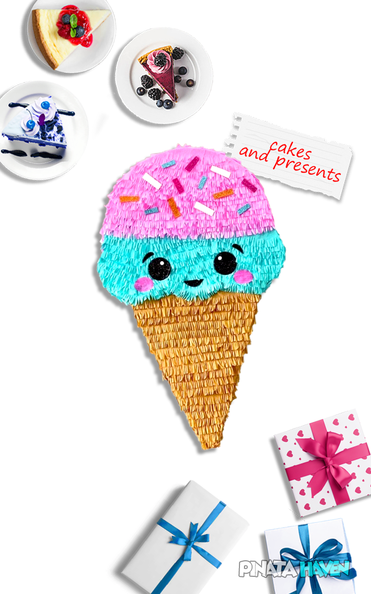 Icecream pinata present for your daughters birthday party