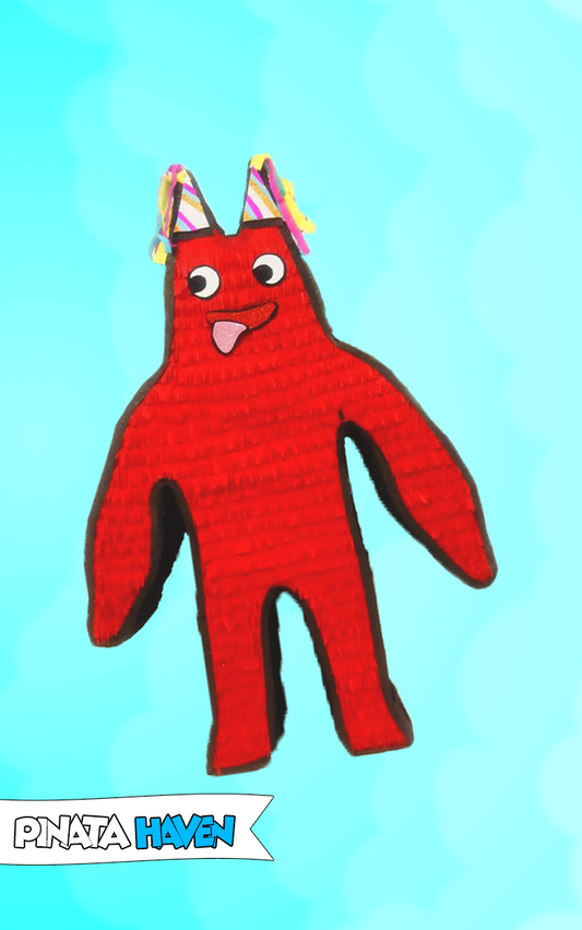 Red Monster pinata birthday